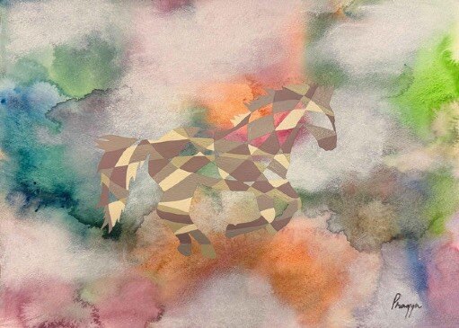 Stallion at Dawn II by Pragya Jain